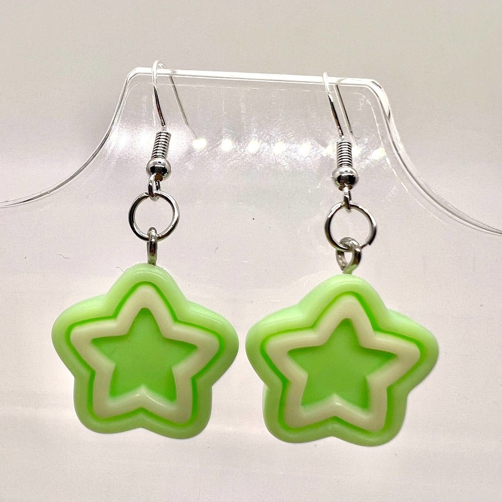 Star Earrings Barbie Earrings - Pastel Earrings - Kawaii Earrings - DDLG Earring - Picture 8 of 11